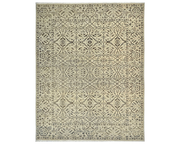 9x12 Zeigler Light Brown Afghan Hand Knotted Wool Area Rug